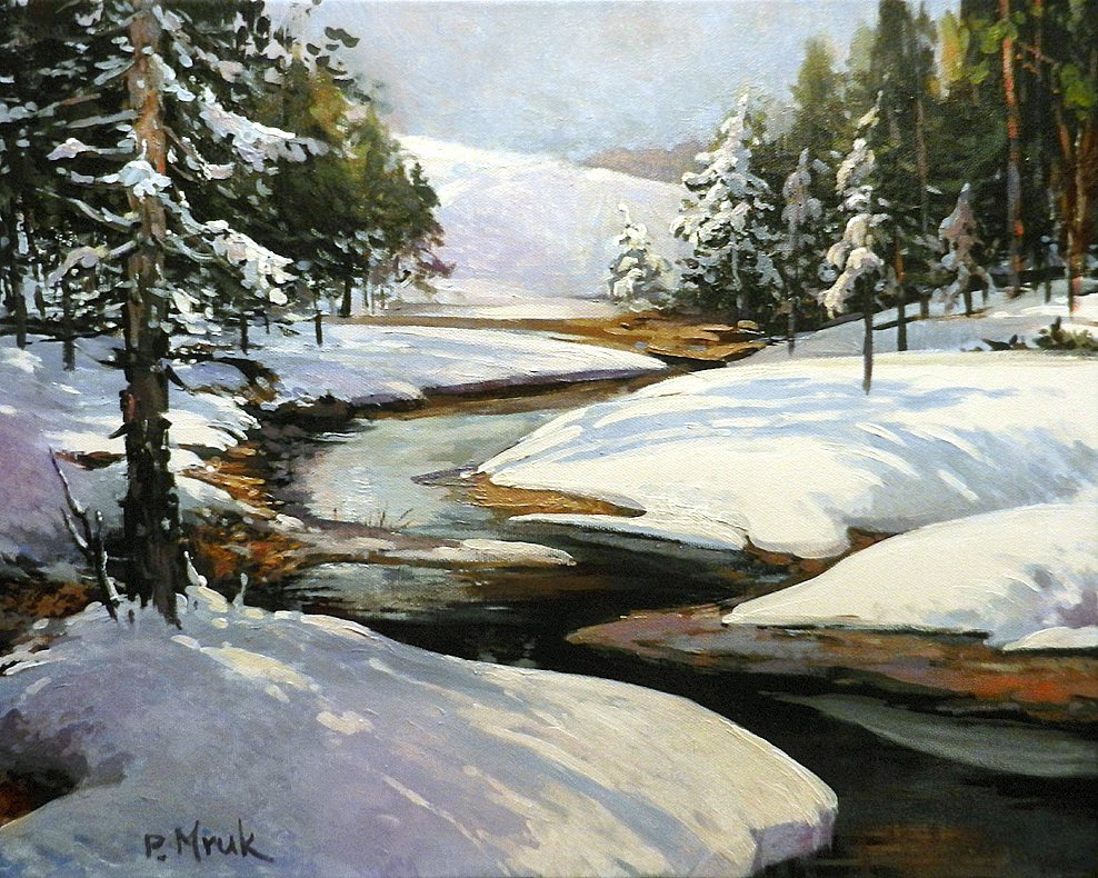Winter landscape - Piotr Mruk Łysienko