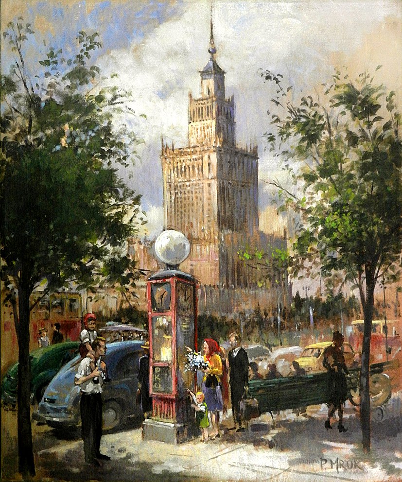 Warsaw, Palace of Culture and Science. The 60's. - Piotr Mruk Łysienko