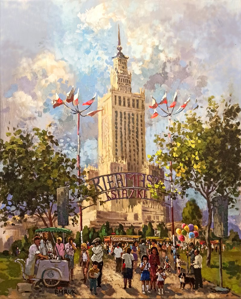 Warsaw, Palace of Culture and Science. Book fair. The 60's. - Piotr Mruk Łysienko