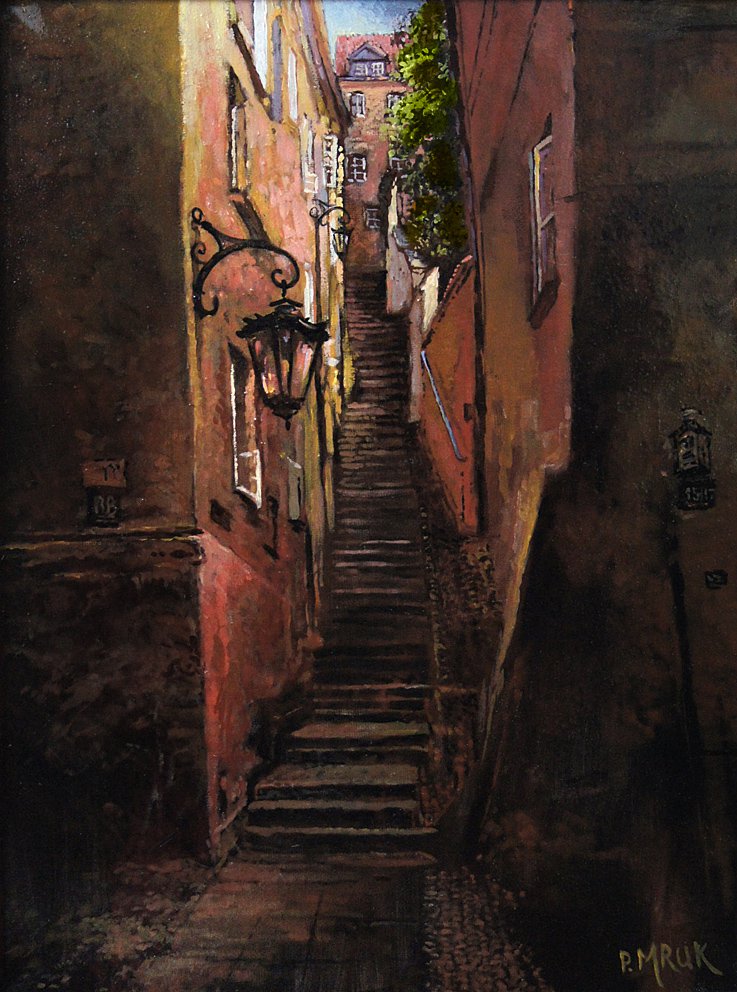 Warsaw, Stone Steps Street - Piotr Mruk Łysienko