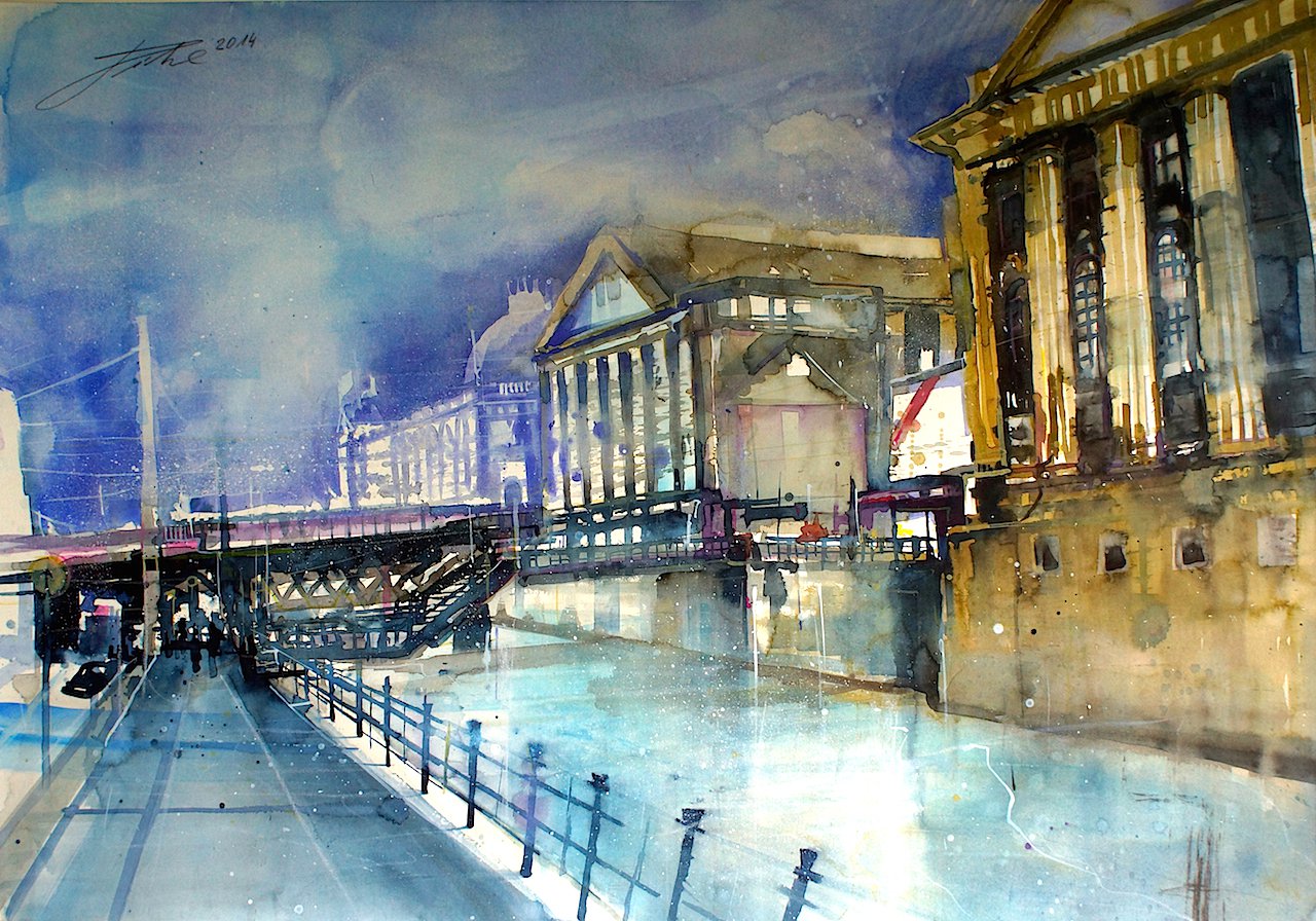 Johann Pickl - Berlin, Pergamon Museum, Aquarell