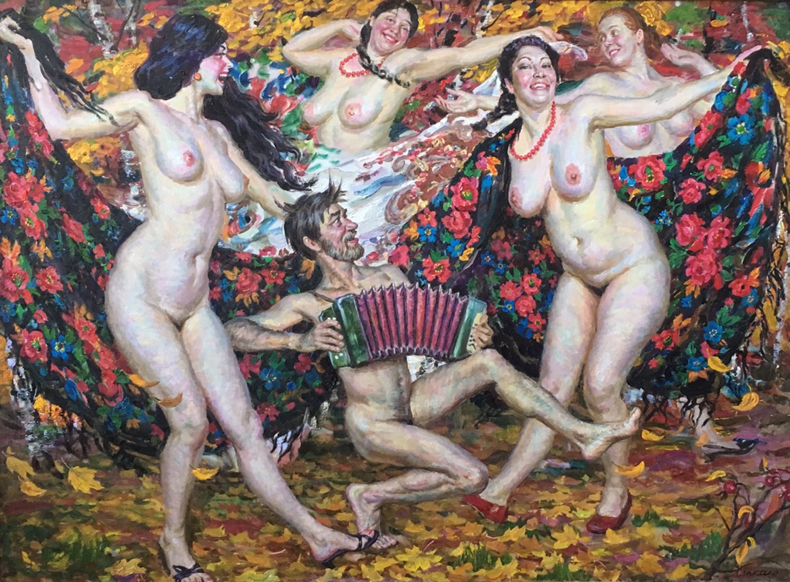 Golden Autumn - Viktor Alexandrovich Lyapkalo