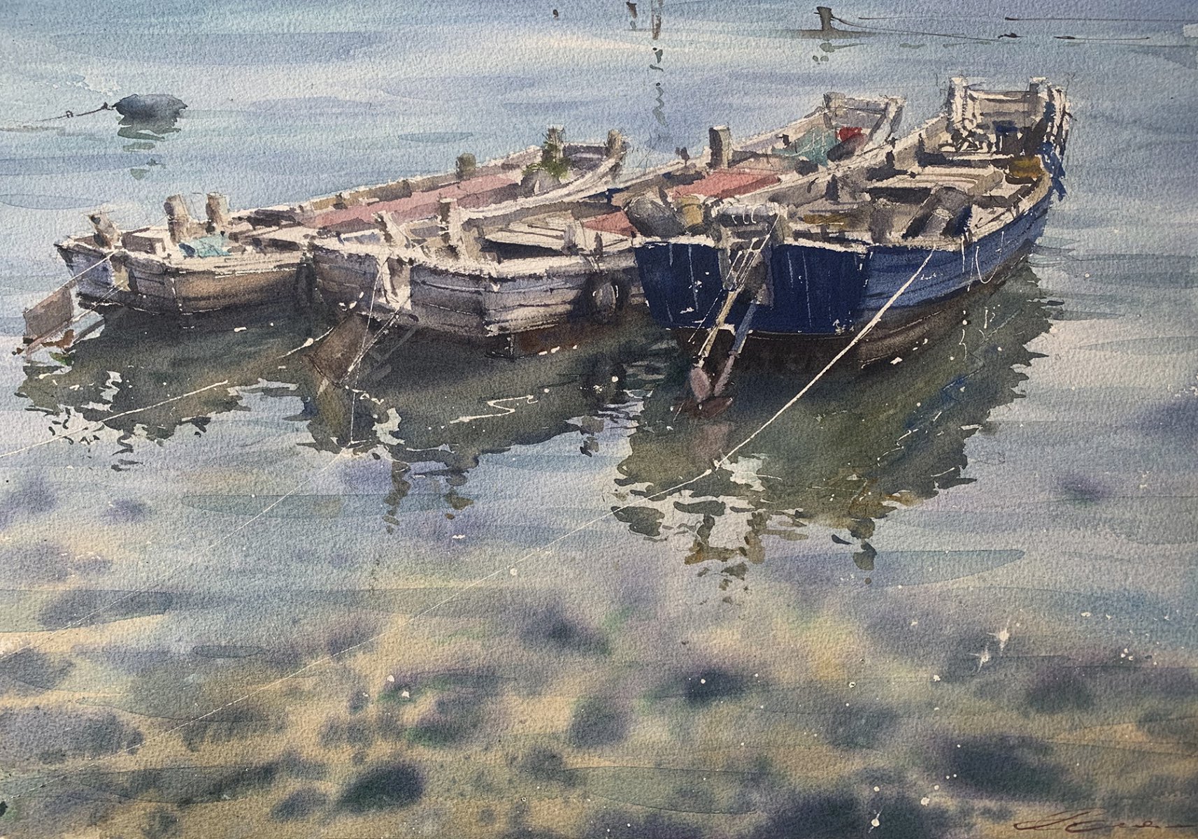 Fishing Boats - Galina Gomzina