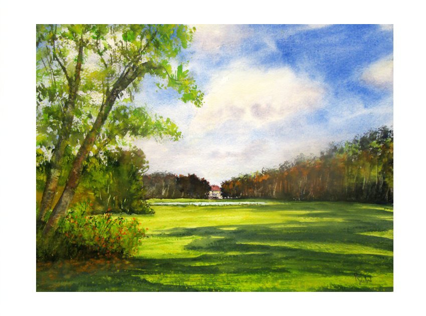 Landschaftsaquarell - Manfred Sieber