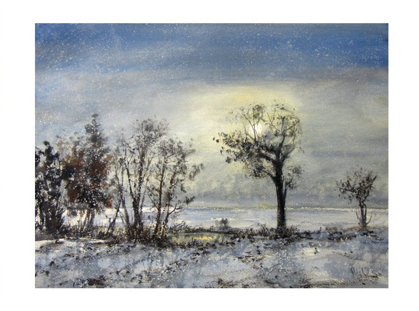 Landschaftsaquarell - Manfred Sieber