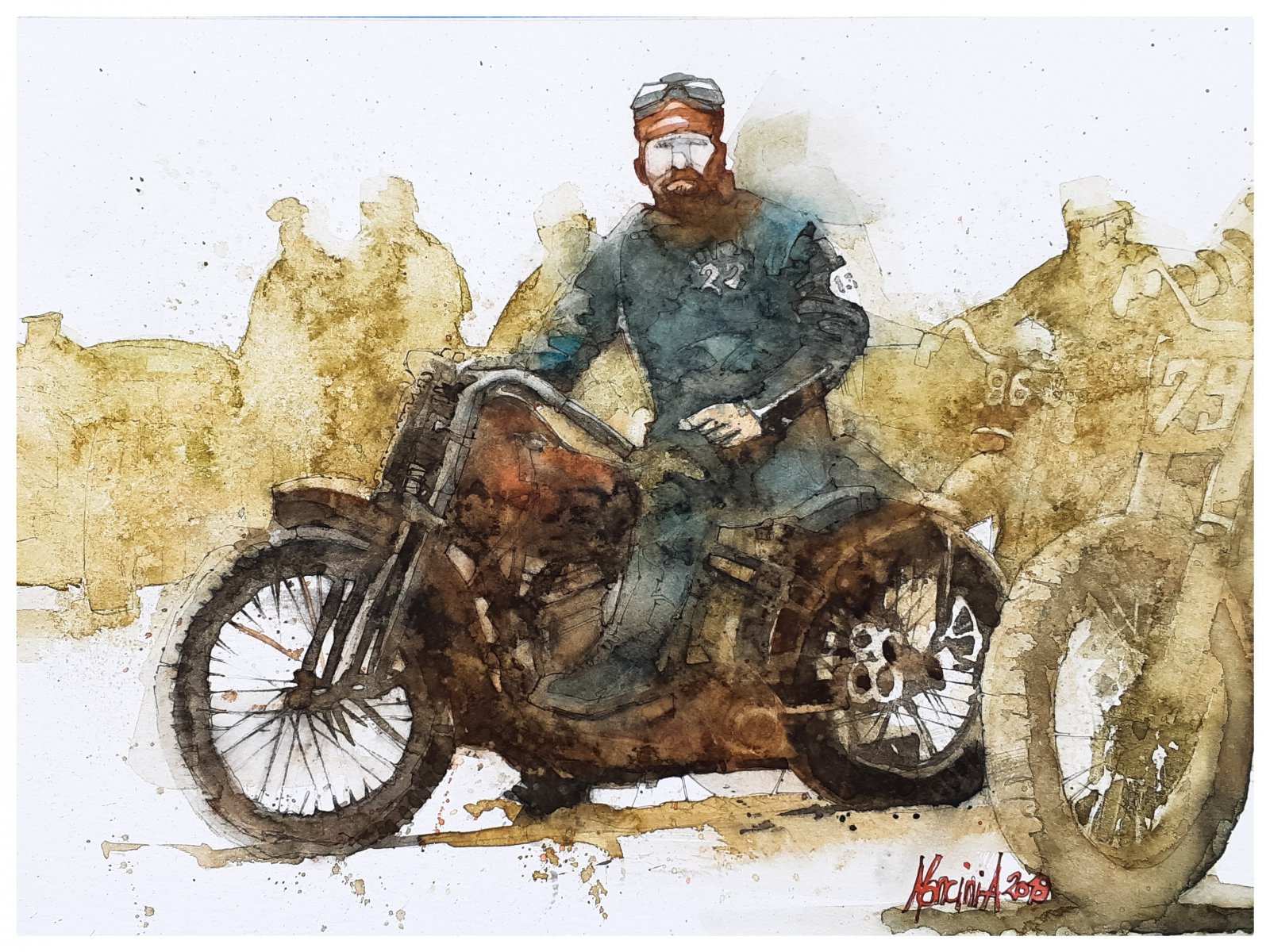 Motorcycle Race - Alberto Mancini