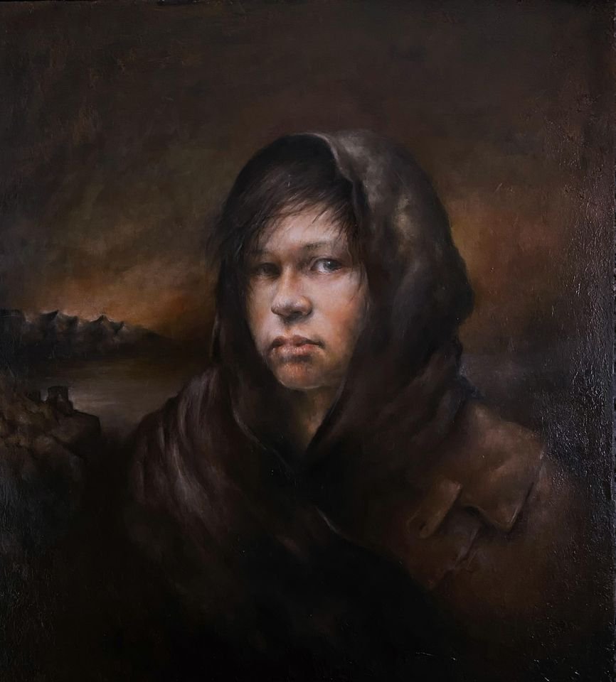 Espen Lillehamre Strøm - “Portrait of Kian” 2020  60x55cm