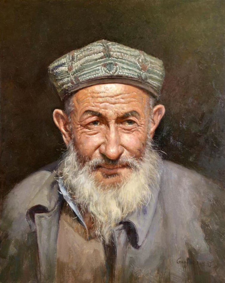 《维吾尔族老人》
Uyghur Old Man - 高飞 Fei Gao