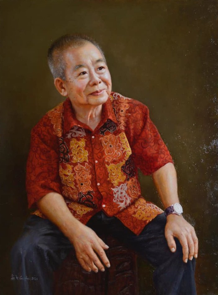 5:《老人肖像》定制作品 
Portrait of the Elderly  - 高飞 Fei Gao