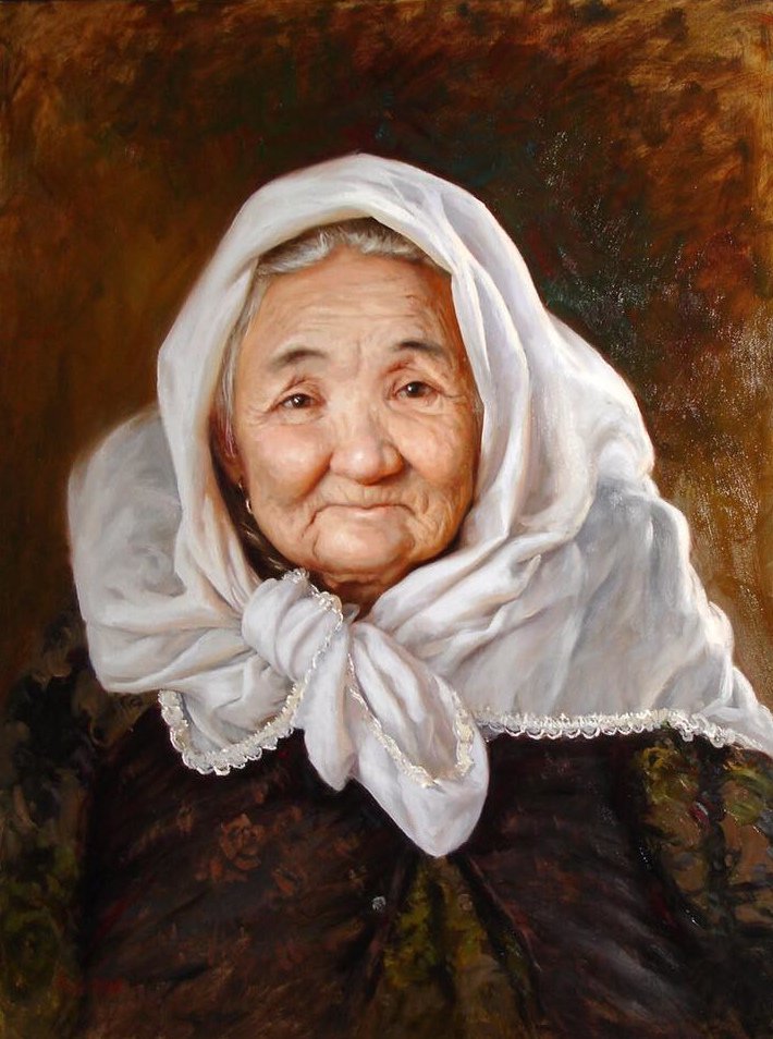 《维吾尔族老妇人》
Old Uighur Woman - 高飞 Fei Gao