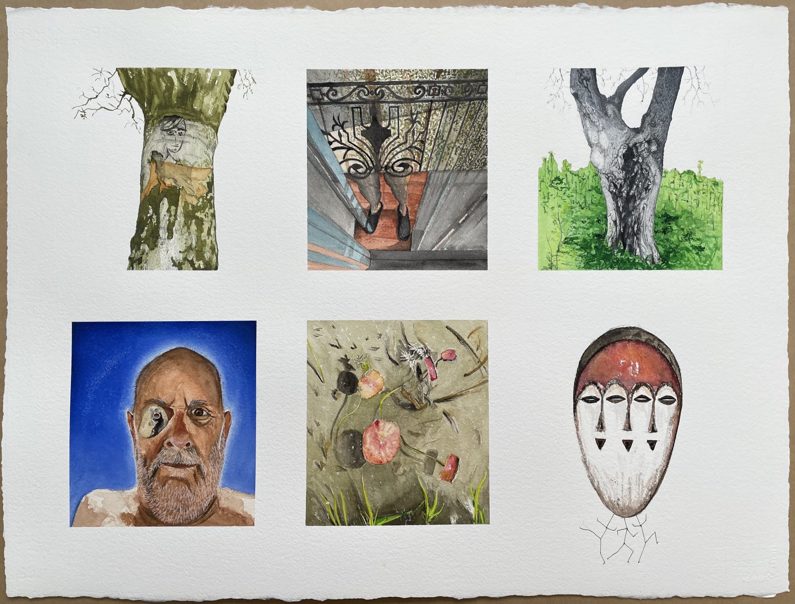 Untitled (Some Faces) - Peter Root
