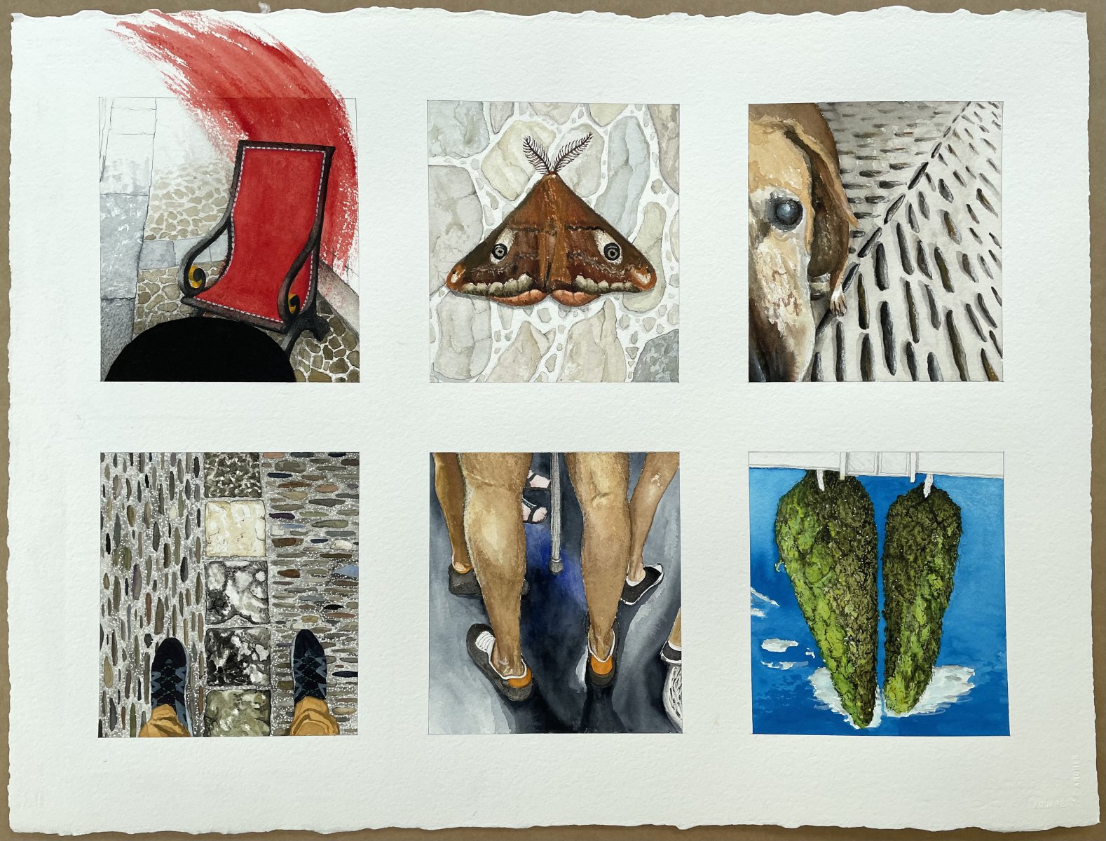 Untitled (Rocks, Shoes, ‘Legs’ and Pom) - Peter Root