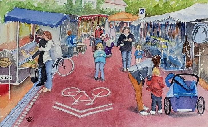 Wochenmarkt in Holsterhausen - Eckart Löser
