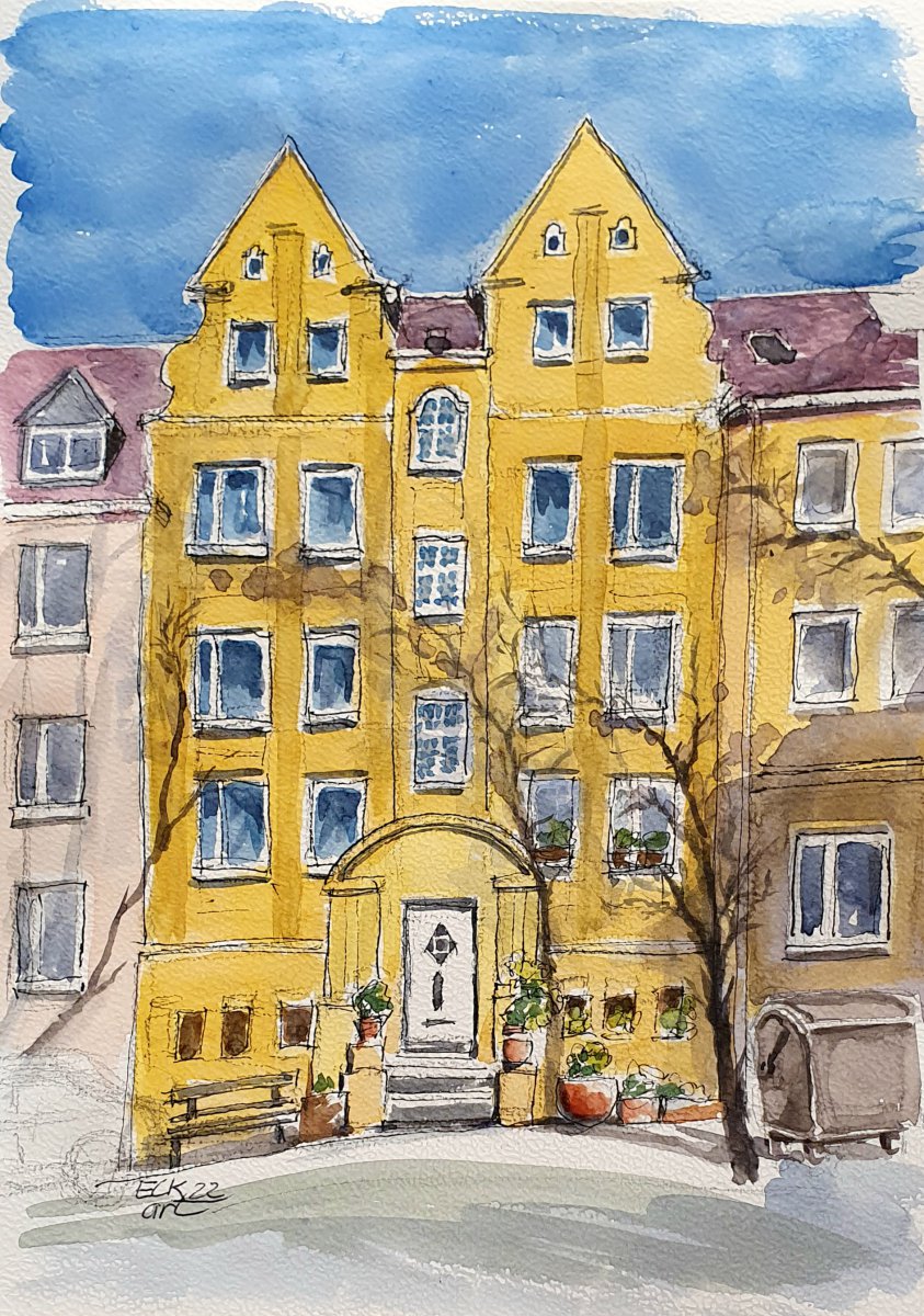 Hausfassade in Holsterhausen - Eckart Löser
