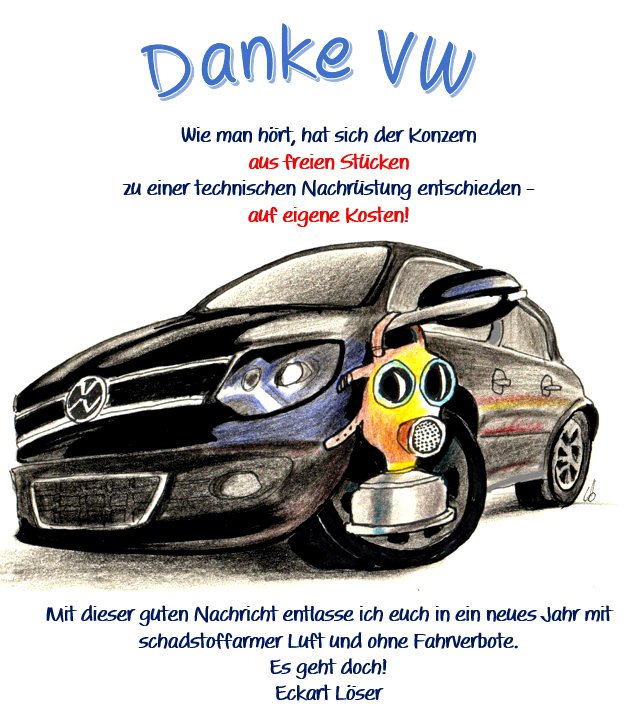 Zum Jahreswechsel 2017 Abgasskandal bei VW - Eckart Löser