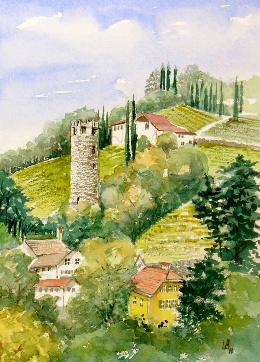 Blick von Bozen auf den Salten, Südtirol - Eckart Löser