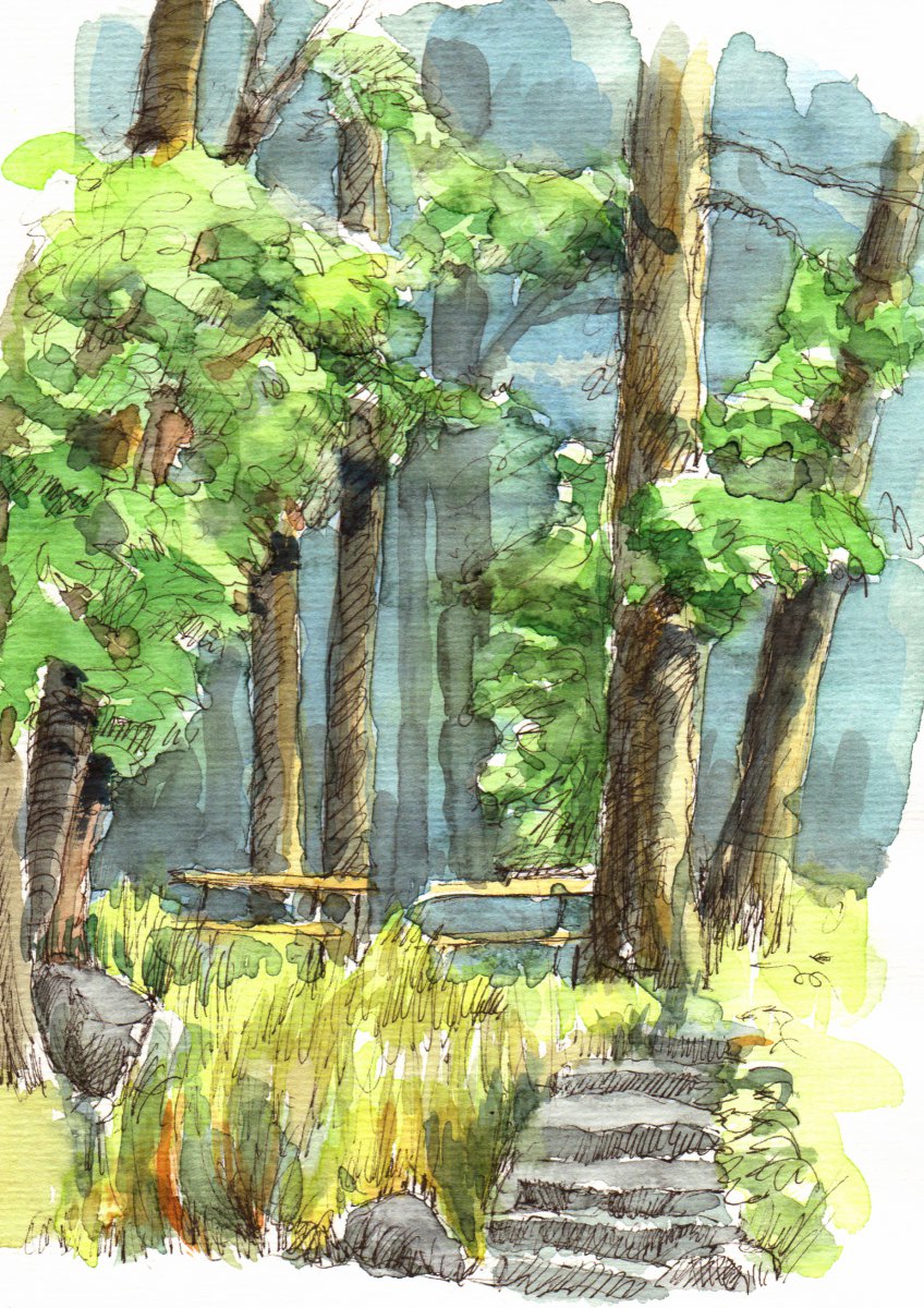 Waldidyll im Kulturgut Wrechen / Feldberger Seenlandschaft, Mecklenburg - Eckart Löser