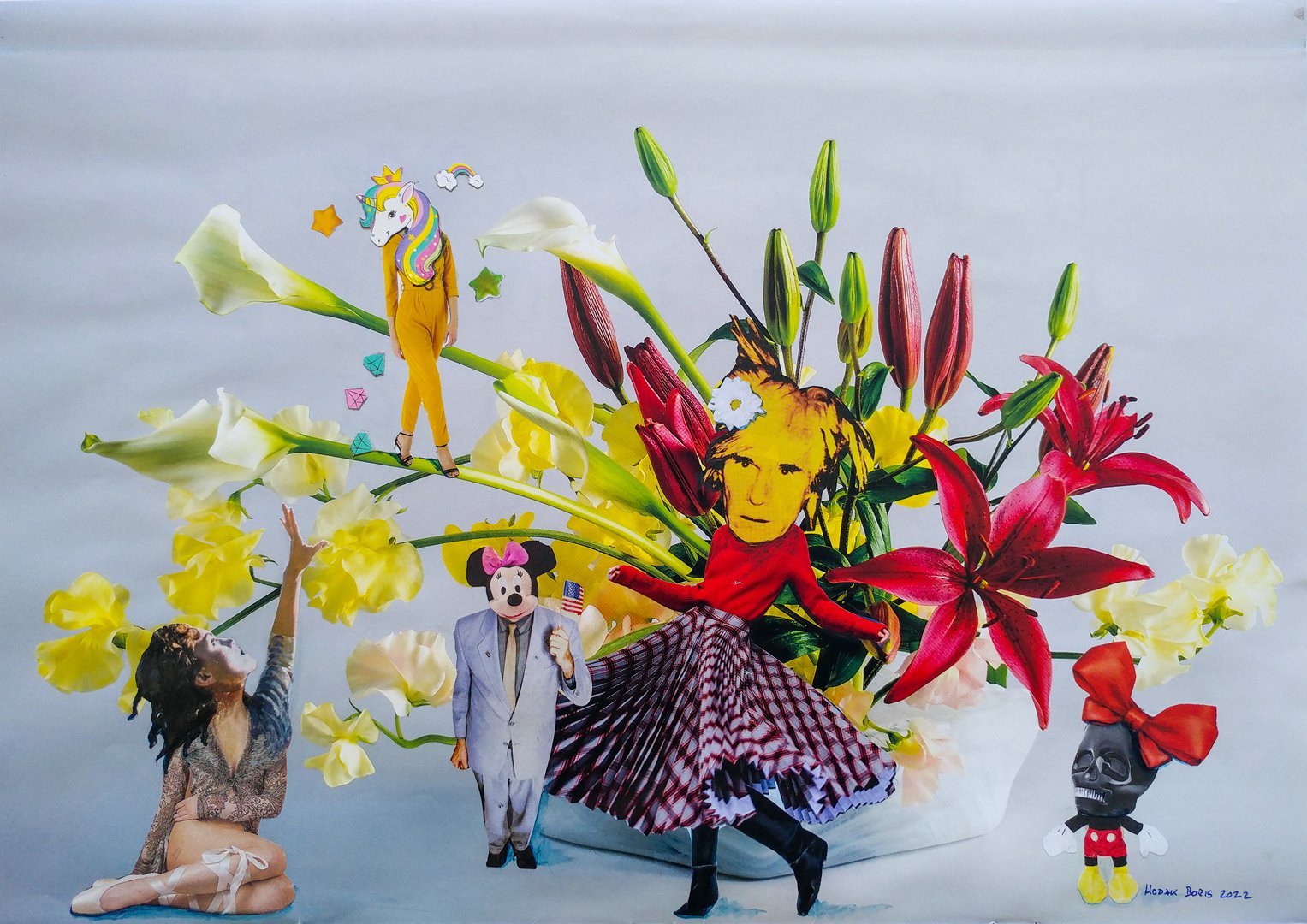 4.	Flower Power Pop 2 – Over the Rainbow Unicorns Shitting Diamonds After Andy Warhol - Boris Hodak