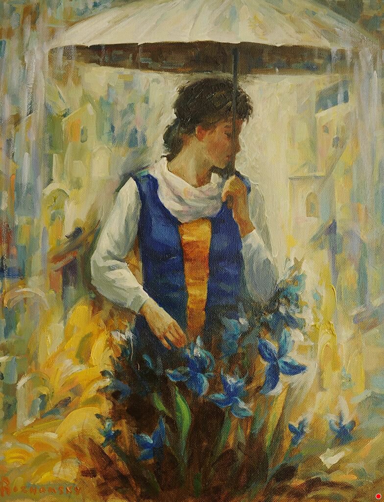 The Girl with an Umbrella  - Anatoliy Rozhanskyy