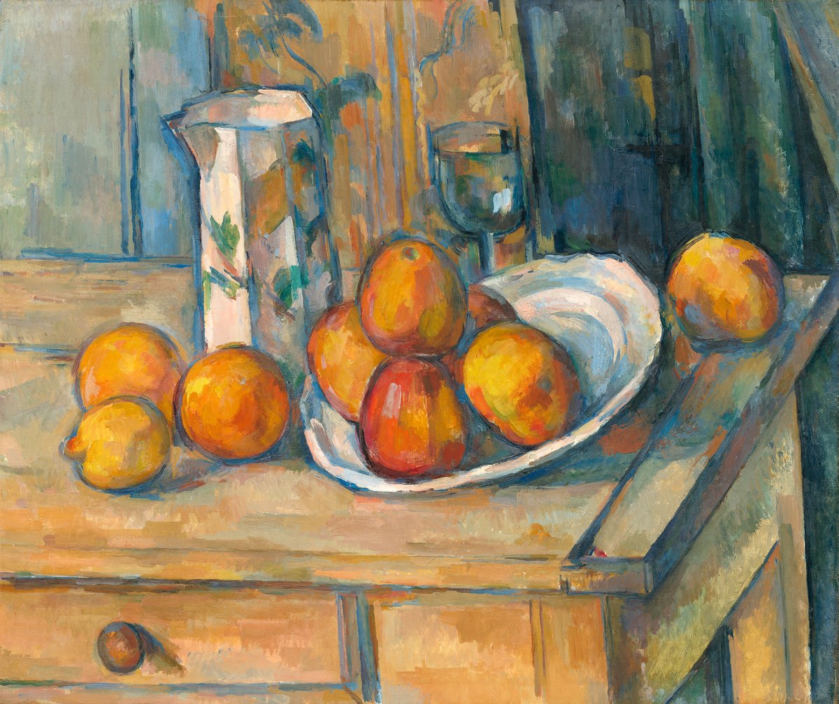 Still Life with Milk Jug and Fruit - Paul Cézanne