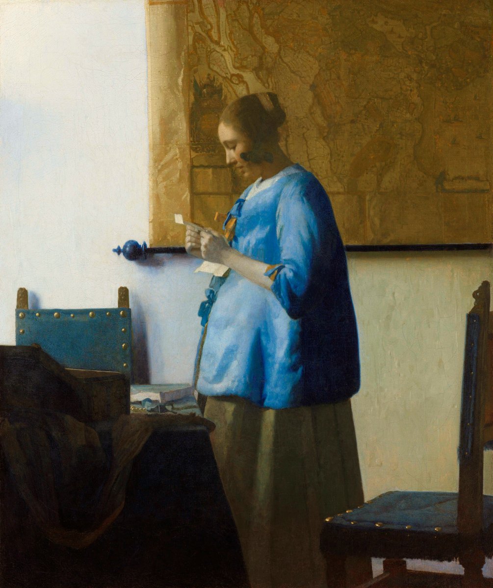 Woman Reading a Letter - Johannes Vermeer