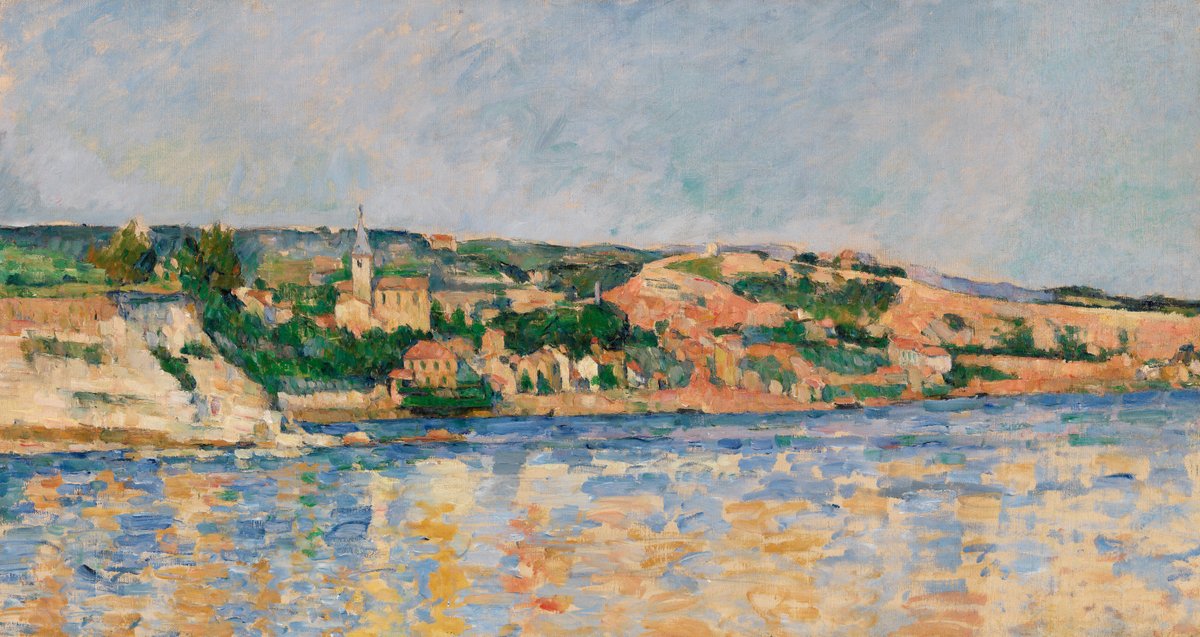 Village atg the Water`s Edge - Paul Cézanne