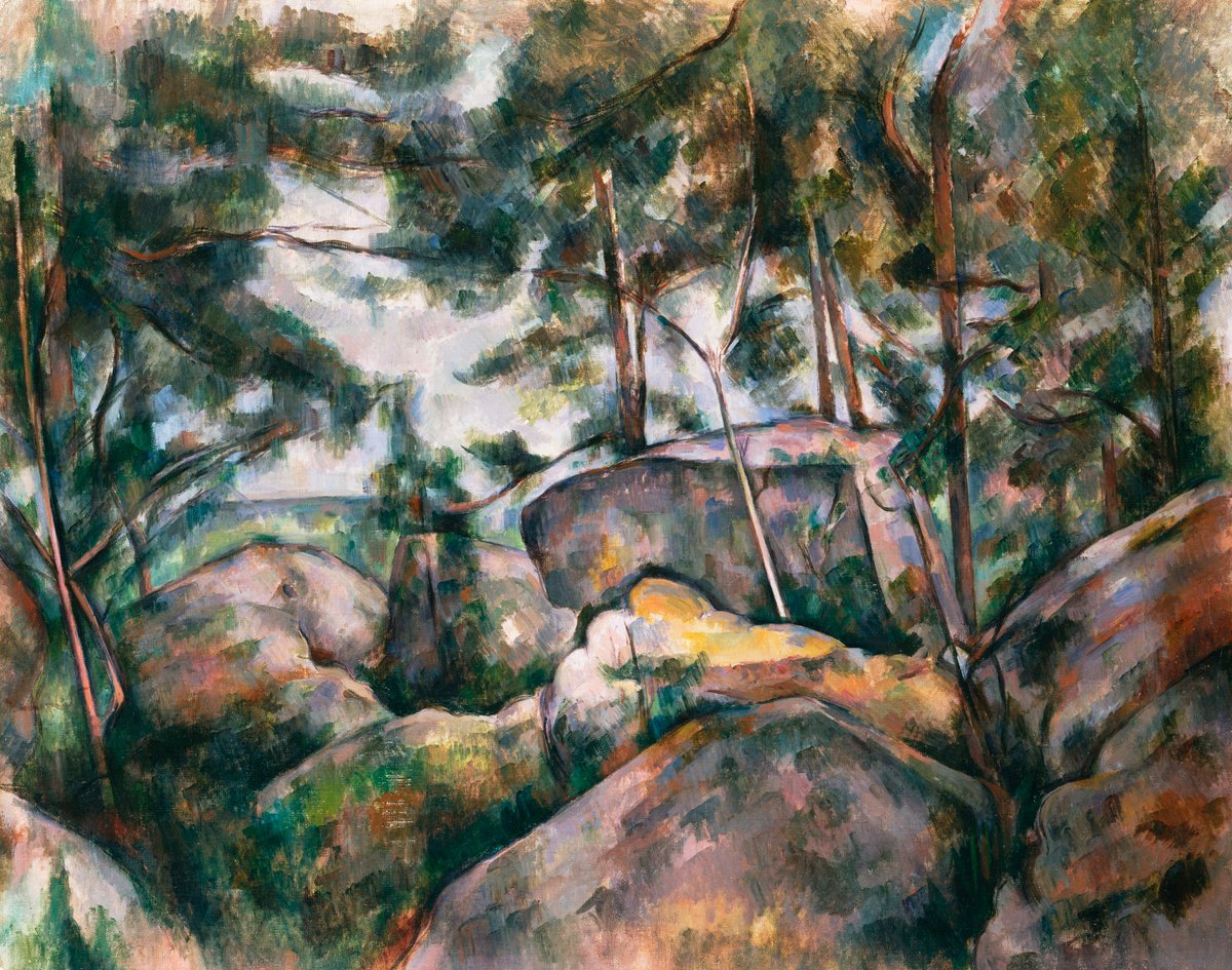 Rocks in the Forest - Paul Cézanne
