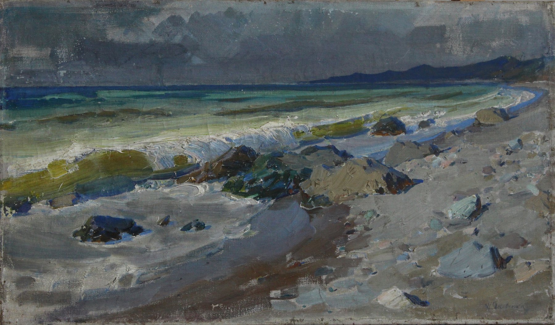 Das Schwarze Meer nach dem Sturm - Mykola (Nikolai) Iakovenko