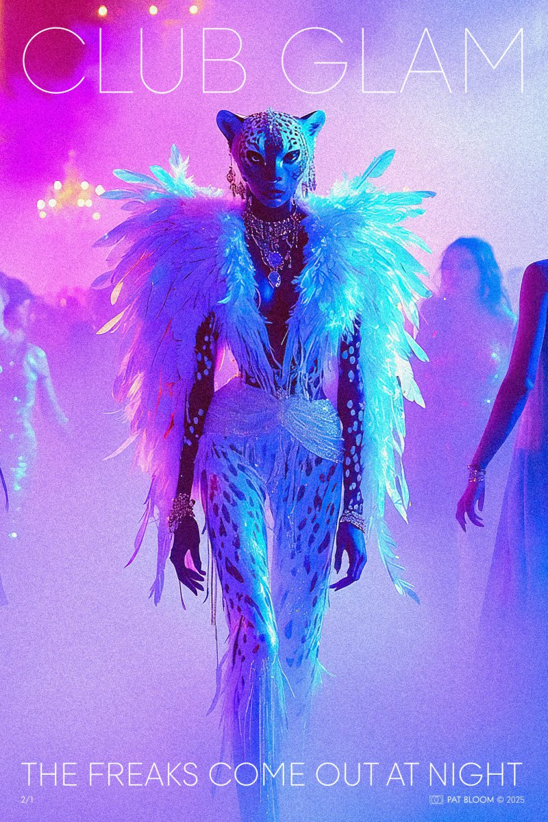 CLUB GLAM - The Freaks Come Out At Night - 2/1 [diptych] - Pat Bloom