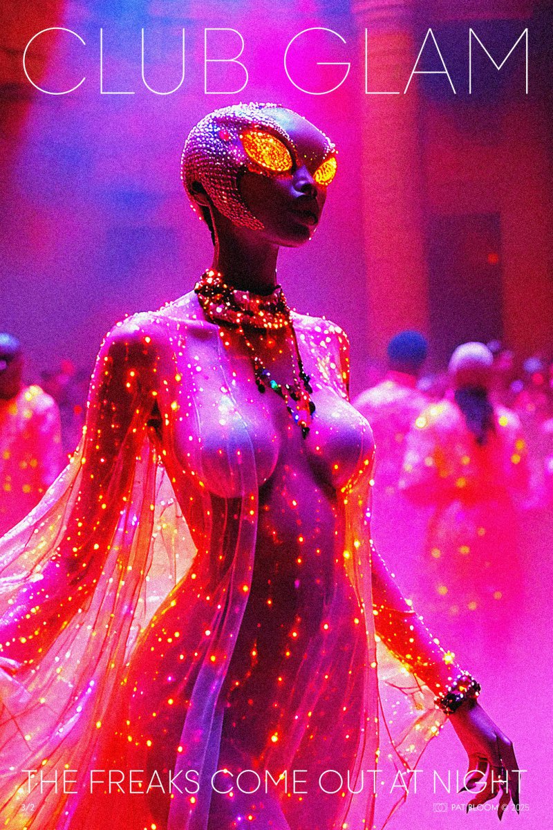 CLUB GLAM - The Freaks Come Out At Night - 3/2 [diptych] - Pat Bloom