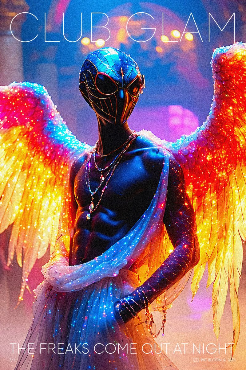 CLUB GLAM - The Freaks Come Out At Night - 3/1 [diptych] - Pat Bloom