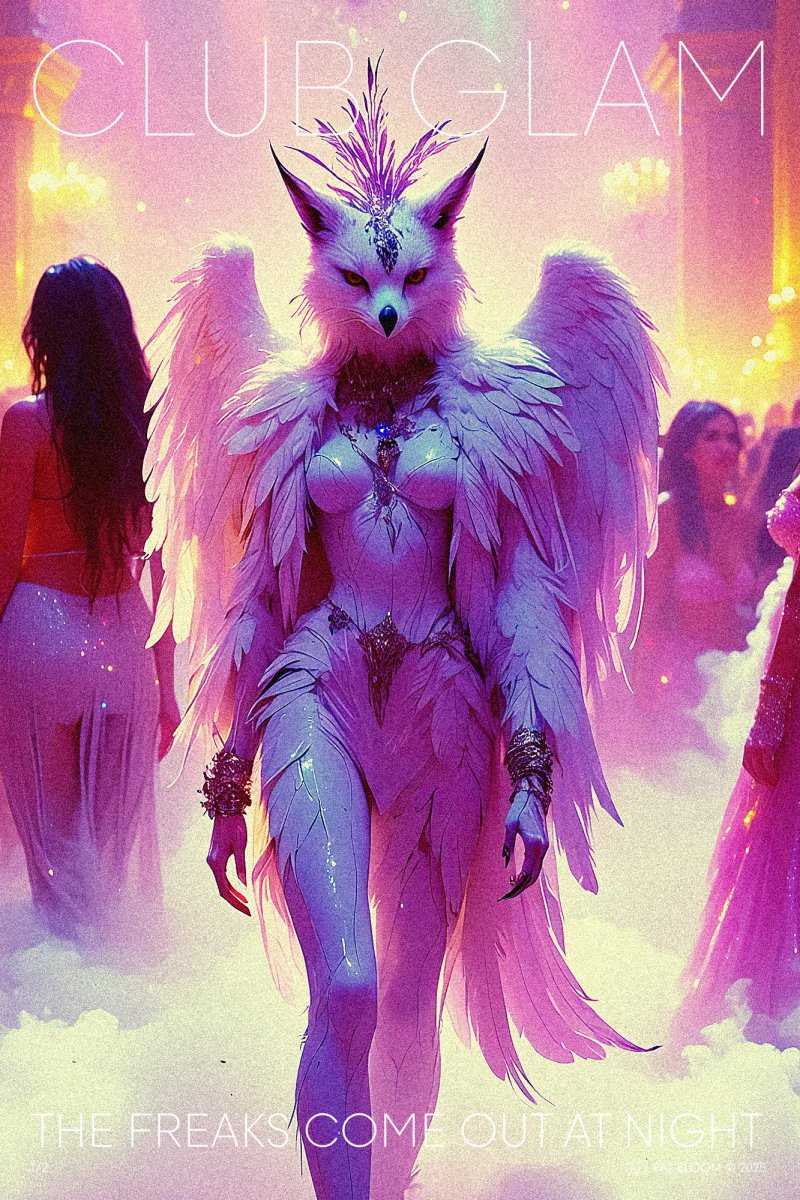 CLUB GLAM - The Freaks Come Out At Night - 1/2 [diptych] - Pat Bloom