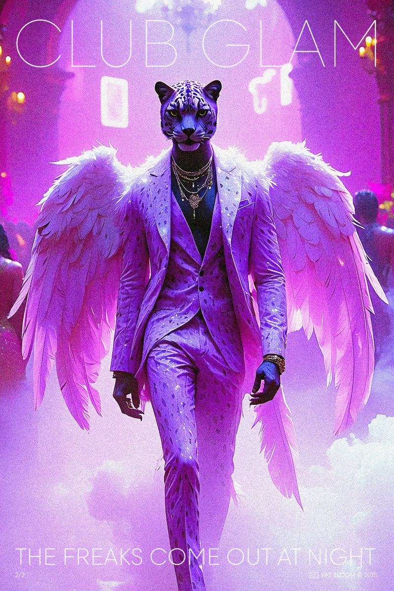 CLUB GLAM - The Freaks Come Out At Night - 2/2 [diptych] - Pat Bloom