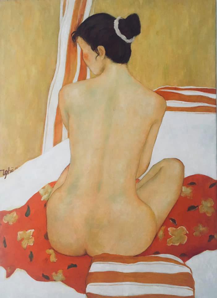 Tranh cô gái
Painting of a girl - Nguyễn Thị Hà