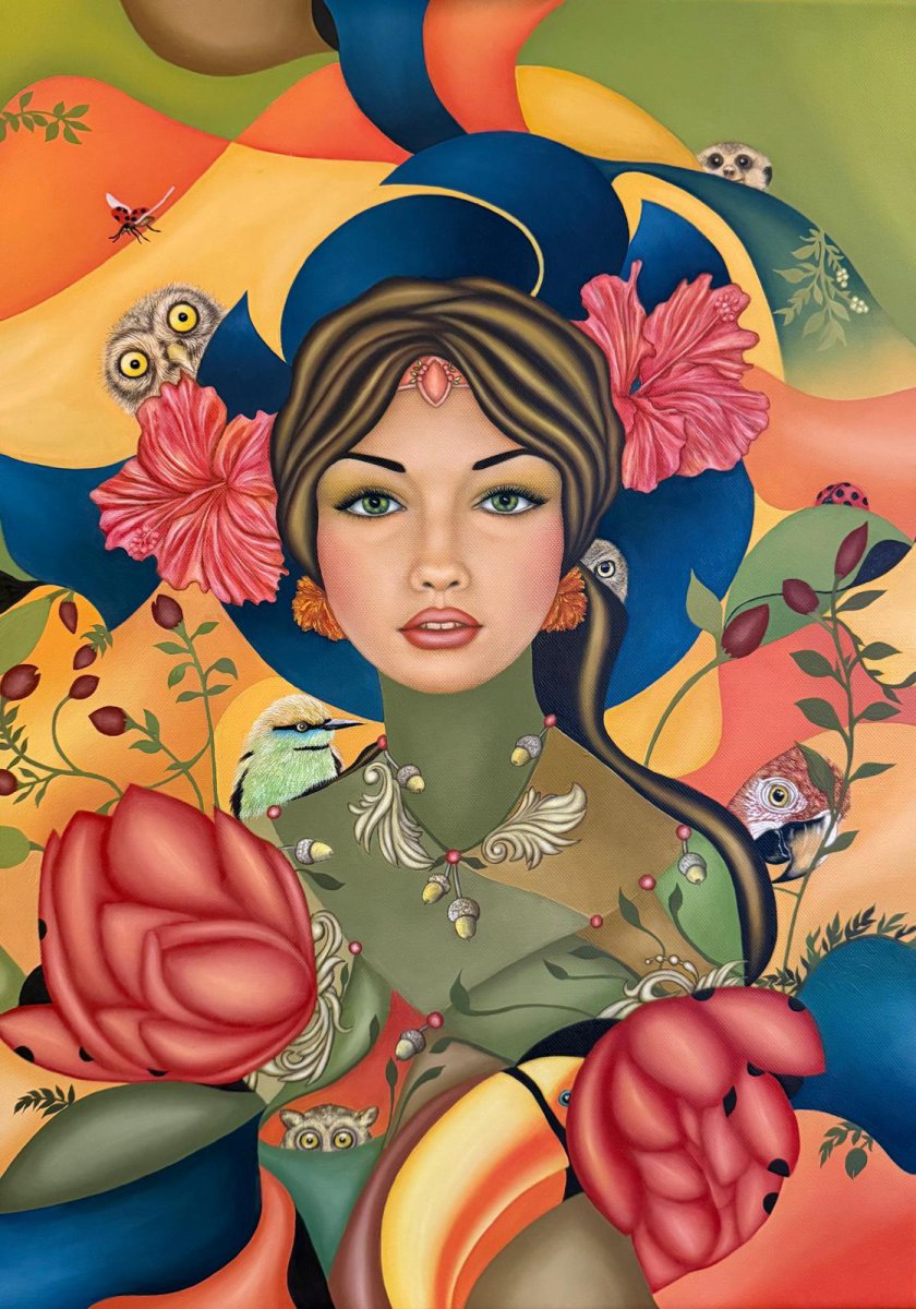 The forest that awakens in her - Laura Anido-Serrano