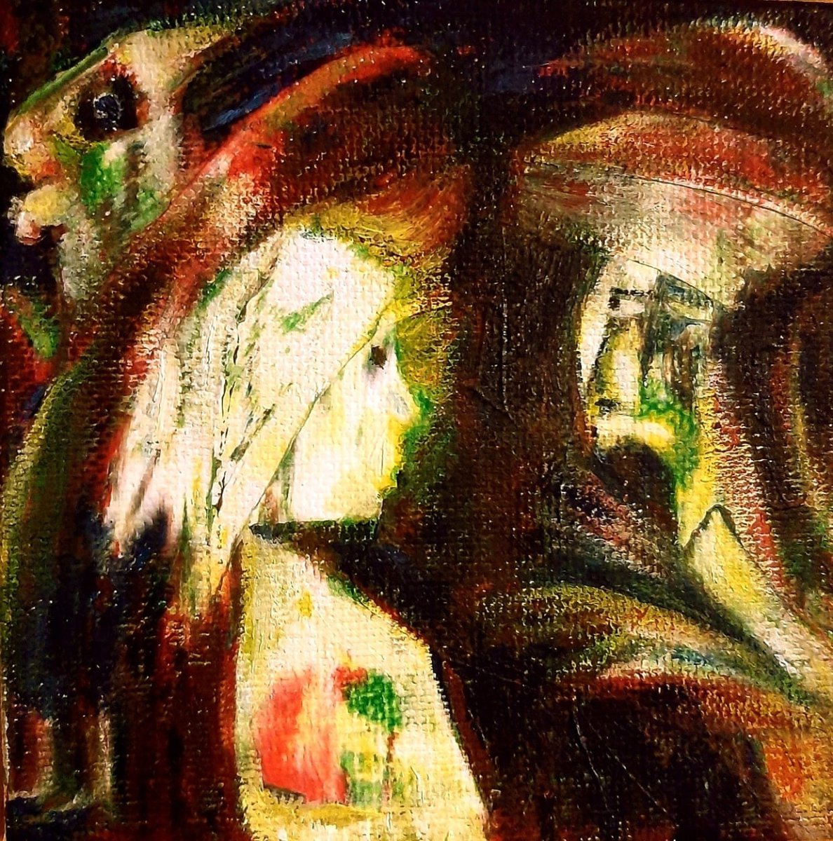 Little Red Riding Hood Listens to Grandmother - Nina Kossman