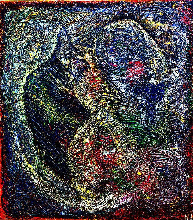 Birth of the Snake in the Garden of Eden - Nina Kossman